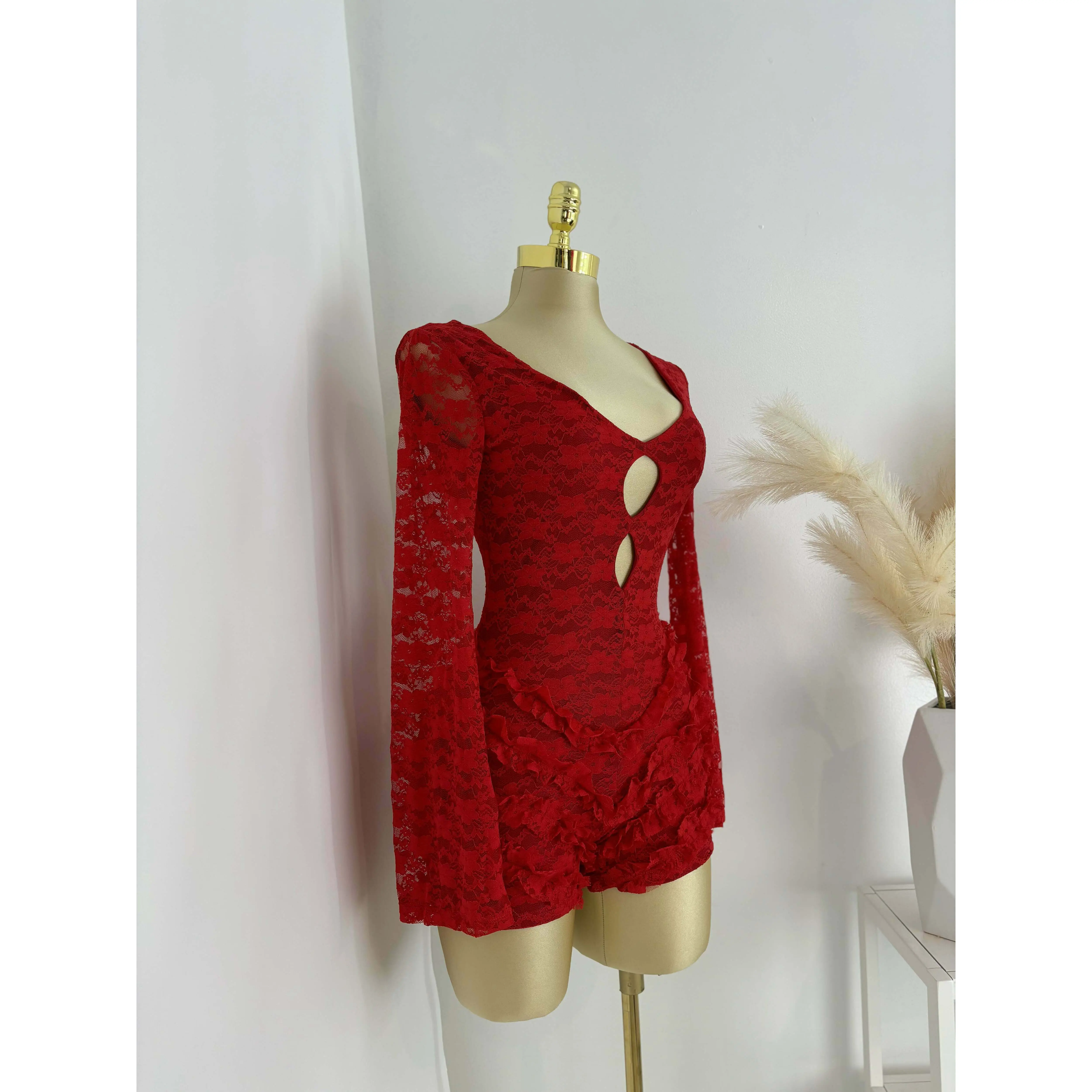 knee length dresses for ladies Rose Romper Dress at Baby Beau & Belle main image 0