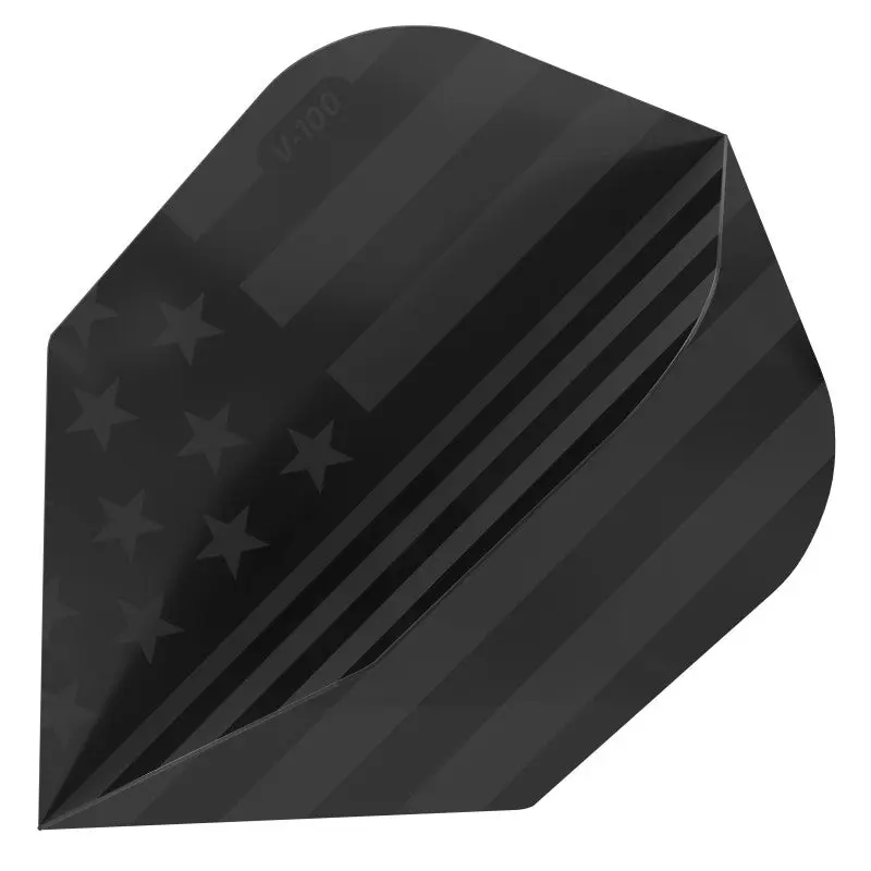 V-100 Dart Flights Standard American Flag Black Traditional V-100 Dart Flights Standard American Flag Black Traditional