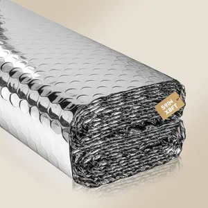 Double Reflective Insulation Roll, 59" X 8' Double-Sided  Bubble Roll, Rv Window and Window Insulation for Summer Heat, Garage Door, Roof,