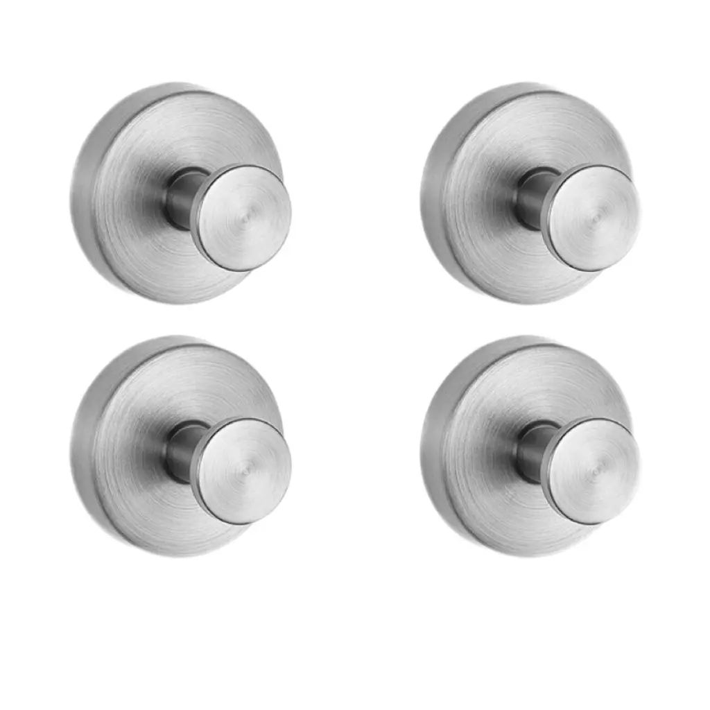 Vacuum Suction Hooks Set, Eco-Friendly Simple Luxury Towel Rack, Stainless Steel Door Hanger, Bathroom Wall Hook, Bathroom Accessory, 4 Pieces, Suction Cup Hooks, Bathroom Hooks For Towels, Bathroom Organizing Accessories