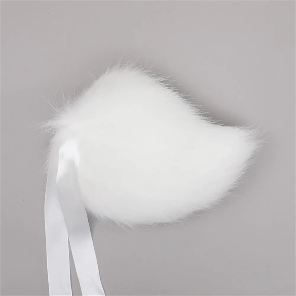 7 Colors Kawaii Rabbit Tail Plush Fursuit Pink Anime Tails Cosplay Costume Props Lolita Bunny Tail for Party Role Play JK Girl