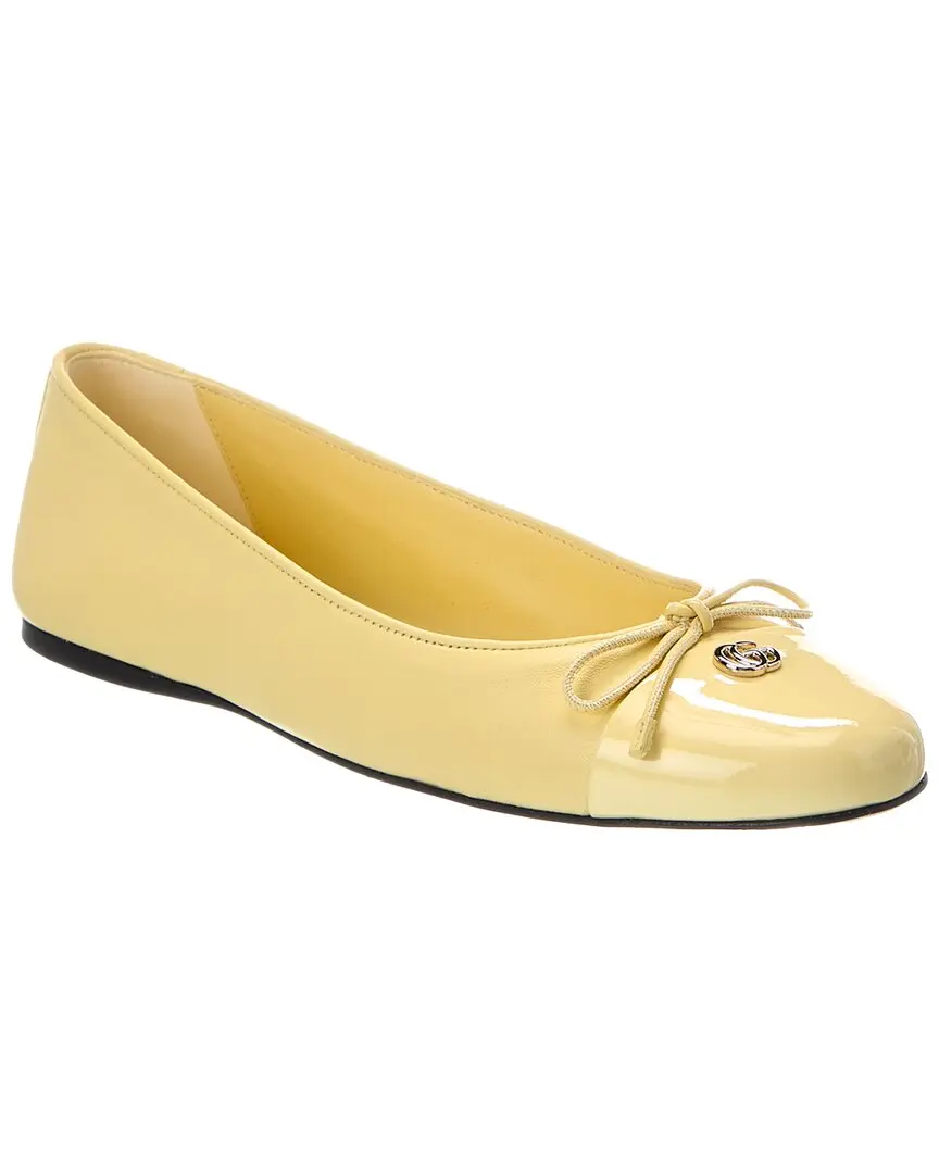 Gucci Double G Patent Ballerina Flat