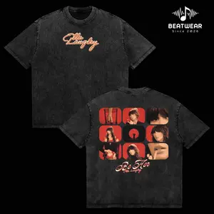 Ella Langley Be Her Collage Graphic T-Shirt, Vintage Washed Oversized Cotton Tee, Country Music Aesthetic Shirt, Western Style Streetwear Unisex