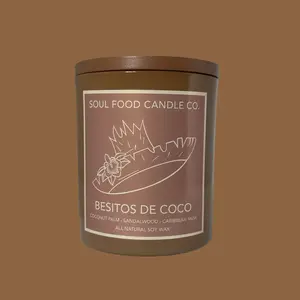 Besitos De Coco - Coconut Sandalwood Scented All Natural Soy Candle