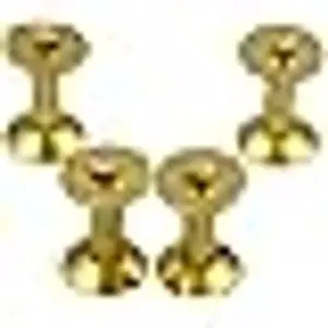 50 Sets Solid Brass #12 Size Copper Burrs Rivets and Washers, 9/16 inch (14mm) Long