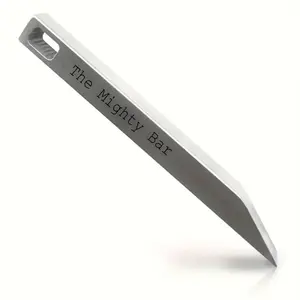 The Mighty Bar - Heavy Duty Keychain Prybar EDC Pry Bar For Every Day Carry Small Stainless Steel Key Chain Multitool Prybar For Keys - Made By Gear Spool