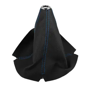 Car Shift Boot Cover Universal Gear Shift Knob Boot Dust Cover Faux Leather