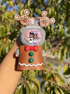 Christmas Gingerbread cookie pin for Love MINI size Figurine Keychain Doll Handmade set