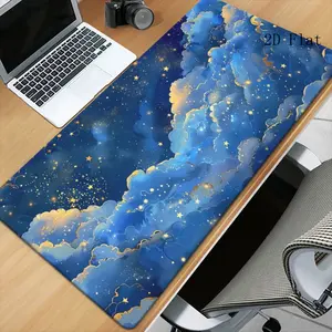 High Quality 1 XXL Cloud And Star-Shaped Mouse Pad, Suitable For Desktop Use, Multifunctional Gaming Mouse Pad, Keyboard Pad, For Office Computer PC Gamers, An Ideal Gift For Family And Friends, Desktop Mouse Pad