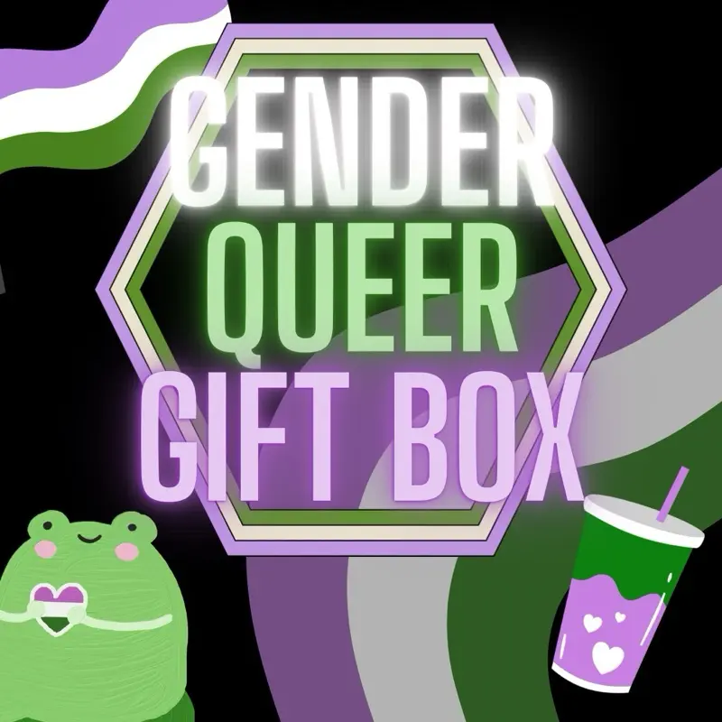 Genderqueer Pride Gift Box Beyond the Basics Double Value Assortment of Trendy Fun Items Personalized Present for LGBTQ+ Community