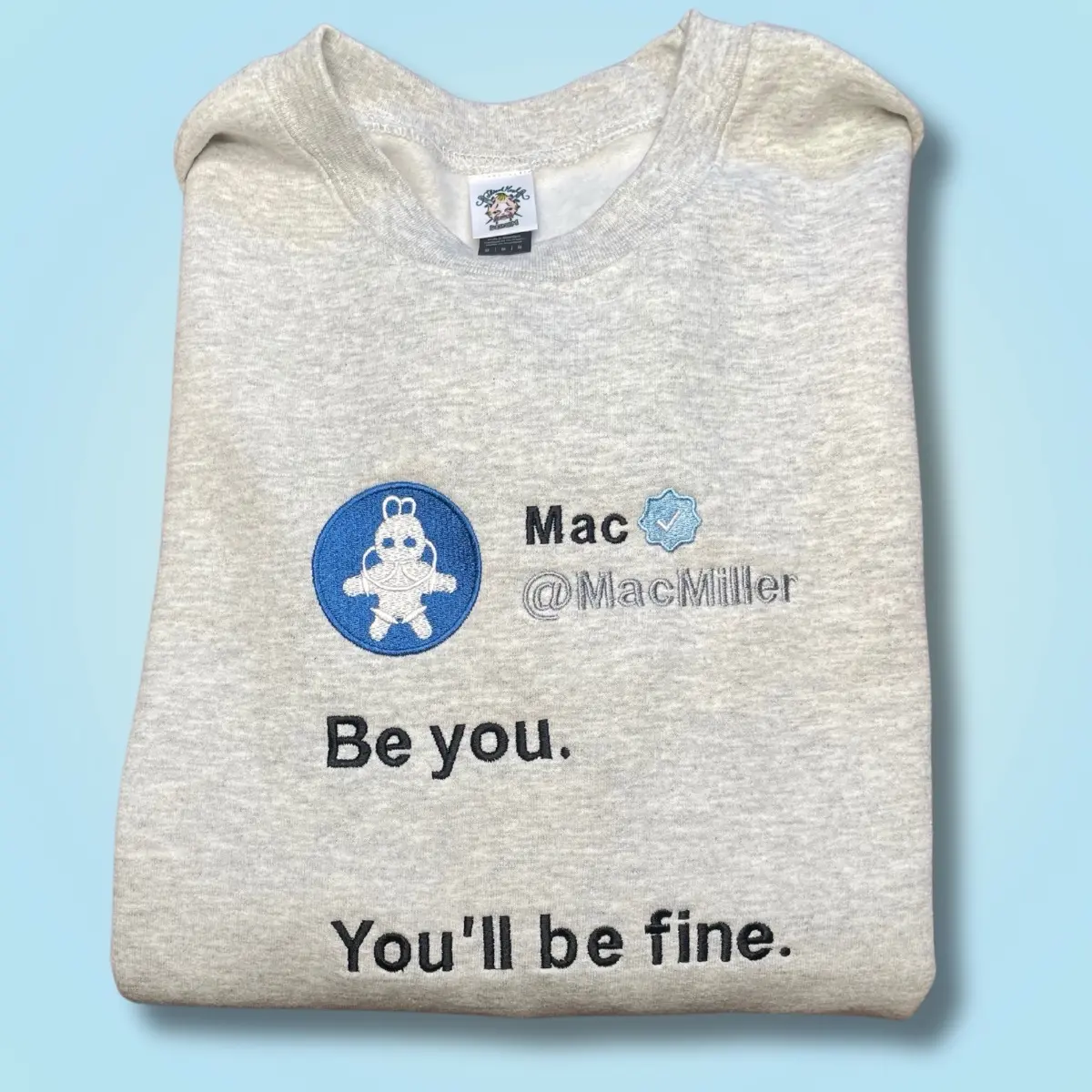 Be You Embroidered Unisex Crewneck Sweatshirt