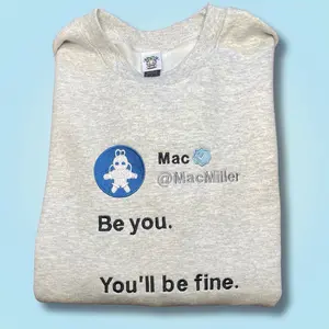 Be You Embroidered Unisex Crewneck Sweatshirt