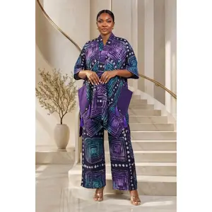 Teleola Tunic Set |Purple/teal