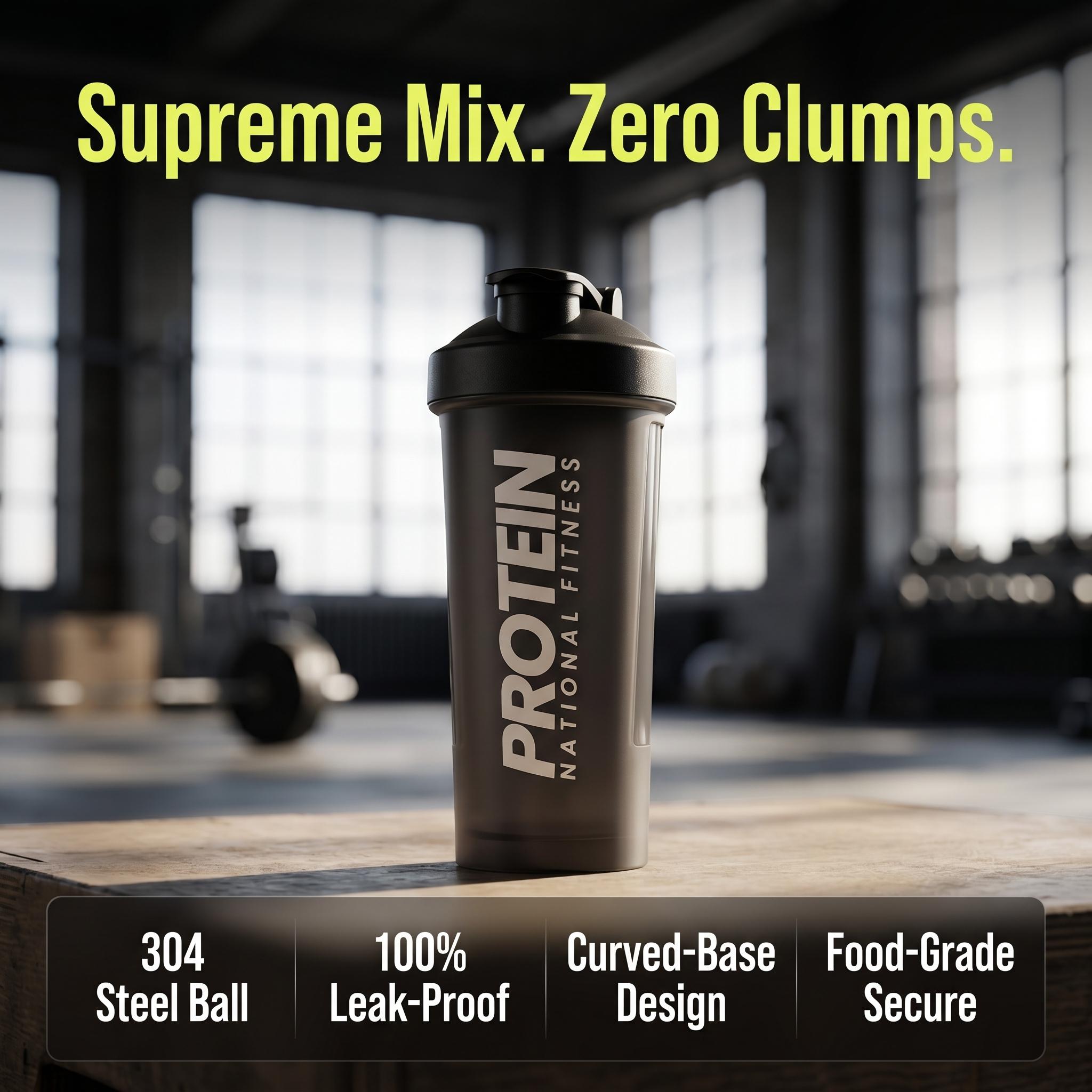 Protein Shaker Bottle 600ml with Mixing Ball BPA Free Leak Proof Sports Water Cup for Gym Fitness Workout Strength Training Muscle Building Nutrition Drink All-day Comfort Summer Essential Fitness Gear Free one sports headband