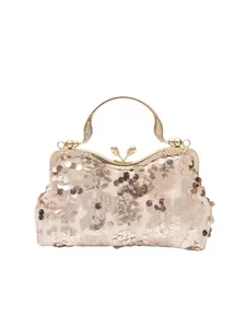 Elegant Sequin Rhinestone Handbag with Flower and Bud Design, Bling Handbag, Elegant Clutch Bags,Vintage Style Evening Bag for Weddings and Parties, Perfect Gift for Women.