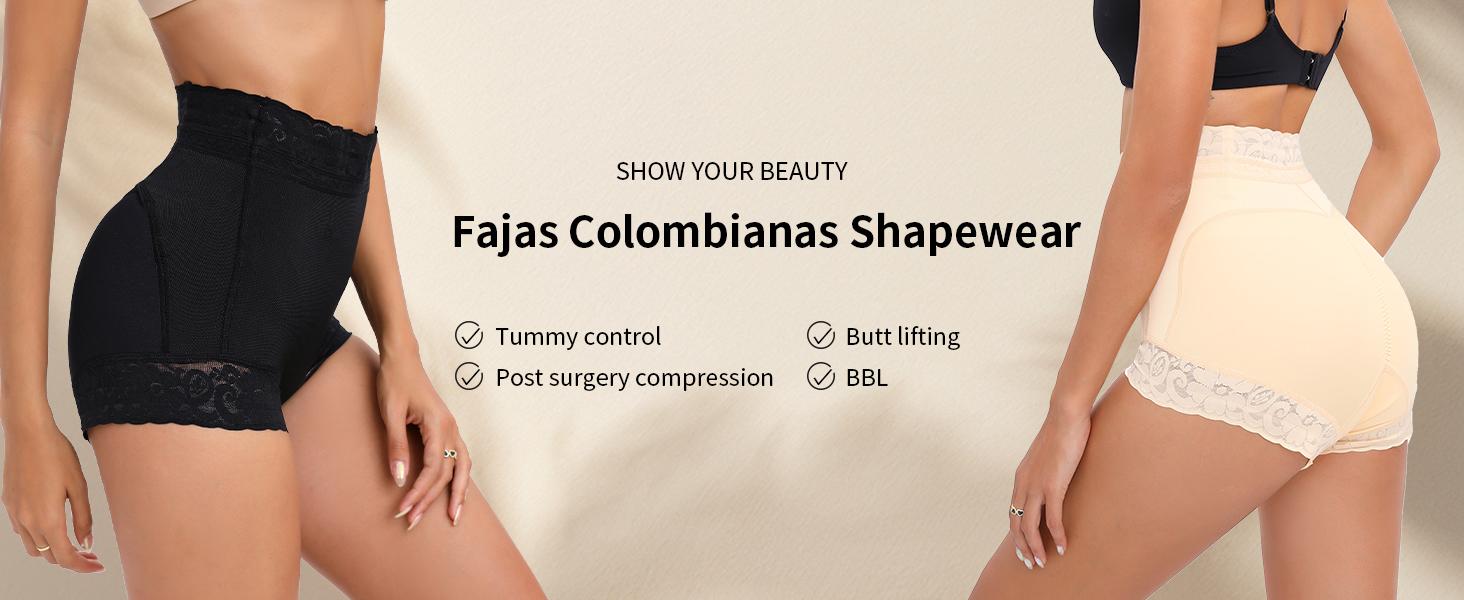 2 Pack Tummy Control Underwear for Women High Waisted Butt Lifting Panties Lace Breathable Comfortable Briefs