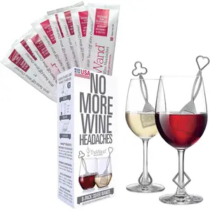The Wand  Purifier - Red & White  Filters for Histamines & Sulfites, Sulfite Remover Sticks, Helps  & Headaches,  Accessories for Women & Men - 8 Wands,