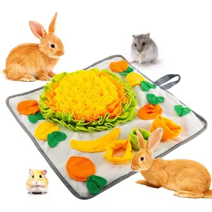 Pet Sniffing Mat, Non-slip Pet Sniffing Pad, Interactive Pet Toy, Pet Snack Hiding Mat, Suitable for Hedgehog, Guinea Pig, Hamster, Rabbit