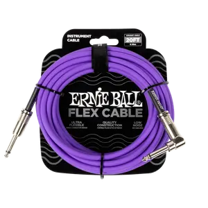 Ernie Ball Flex Instrument Cable Straight/Angle 20ft