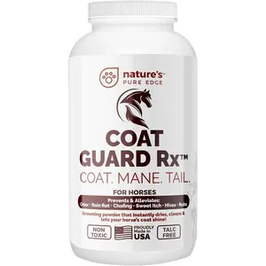 Extra Large 2 Lbs Powder for Horse Coat, Tail & Mane - Rain Rot, Sweet Itch Treatment & Dry Shampoo for Horses
