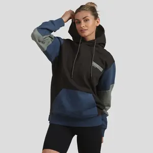 Sweatshirt Hoodie Wanita Drew Colorblock Oversized dari Members Only - Cotton, Casual