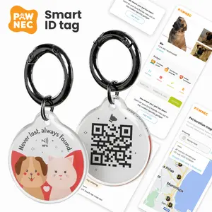 IndieTag 'Never Lost' with instant text alert - Dog ID Tag - QR code Tag for Dog and Cat - Personalized Pet ID - Customized Name Tag