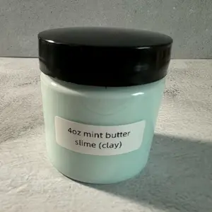 4oz clay slime and snow slime