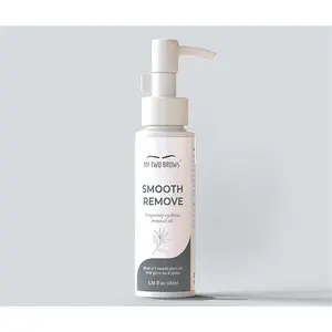 Smooth Remove Temporary Tattoo & Stamp Removal Oil - Blend of 5 different Natural Oils - Easy & Pleasant Eyebrow Tattoo Removal - 3.38 Fl Oz (100 ml)