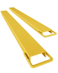 Pallet Fork Extensions with Tire Chain,4.5" Width [5500 Lbs] Heavy Duty Steel Pallet Forklift Extensions for Forklift Truck (Yellow, 72 Inch)