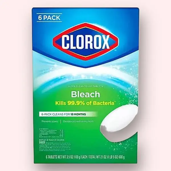 Product of Clorox Automatic Toilet Bowl Cleaner Tablets wh Bleach. 6 pieces/3.5 oz.