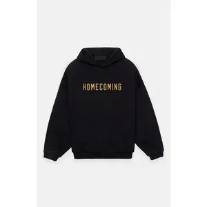 Fear of God ESSENTIALS Men's Black Heavy Fleece Hoodie