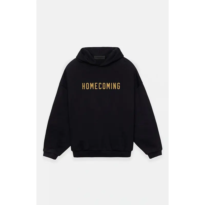 Fear of God ESSENTIALS Men's Black Heavy Fleece Hoodie