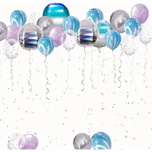 Iridescent Balloon Bouquet - Holographic Party Decorations, Birthday &  Year Eve Supplies