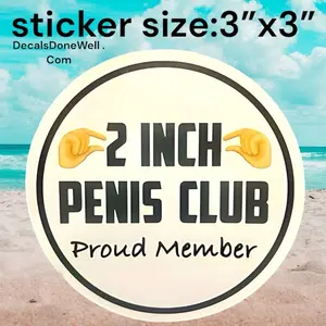 2” two inch peen club car sticker