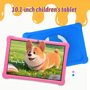 Surprise holiday gift, 10.1 large screen learning machine, smart tablet supporting movies, reading, internet, wireless connection, etc., installed iWAWA education software, with parental control accompanying growth, no adapter, blue/pink