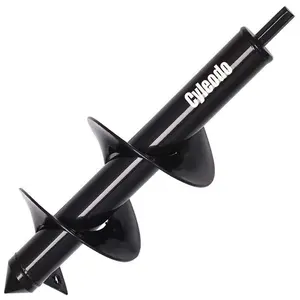 Garden Auger Spiral Drill Bit, 4X12' Post Hole Diggers with Non-Slip 3/8' Hex Drive Drill twist masonry