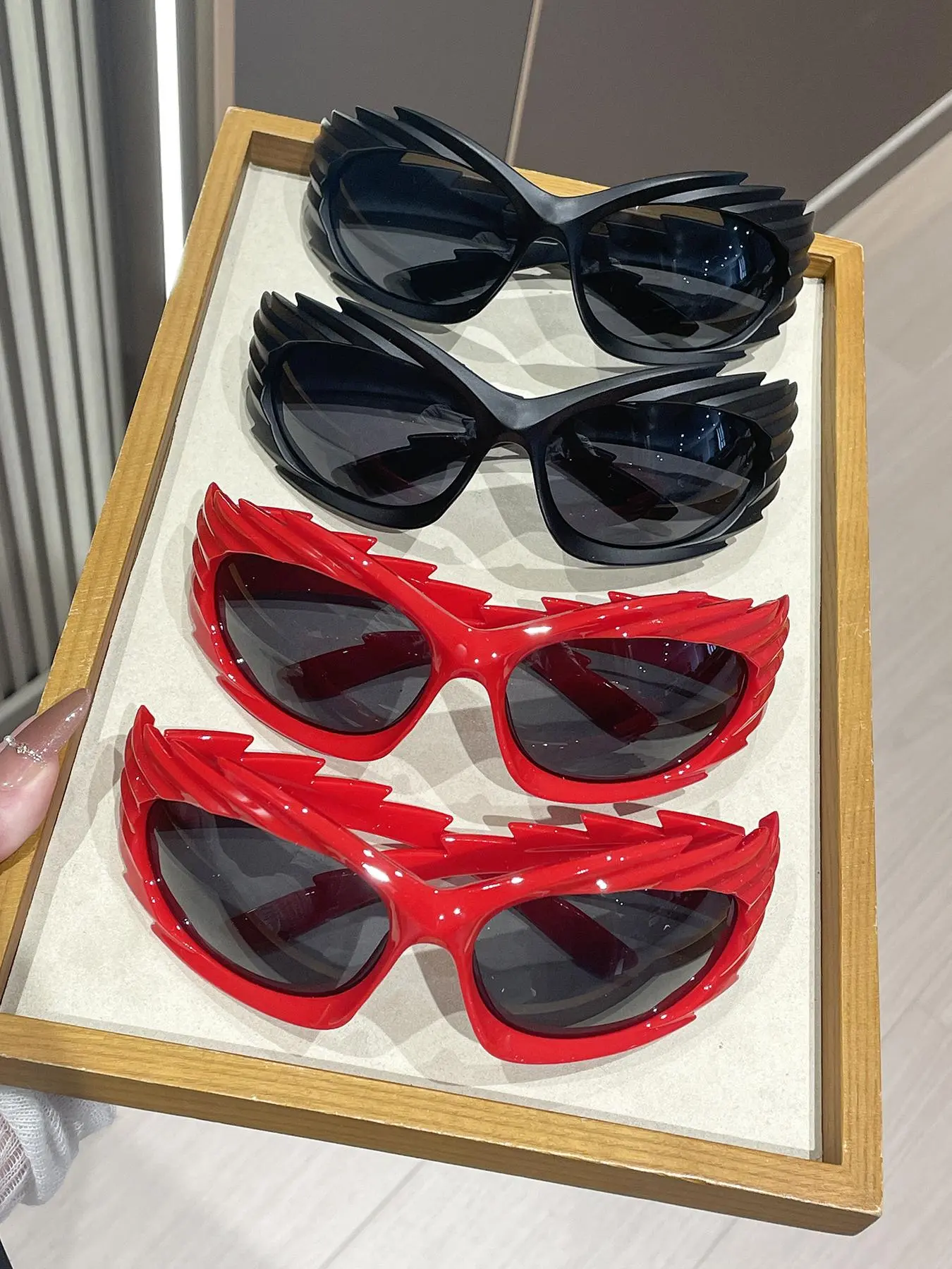 Wing Shaped Glasses, Trendy Casual Glasses for Everyday Use, Fashion Accessories for Outdoor Activities
