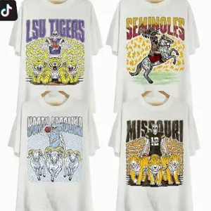 [Sale off 50%] Custom College Vintage Skeleton All Teams Football Tshirt, Graphic Team College Collection tshirt, Gift For NCAA Fans Graphic Tee Crew Neck T Shirt Fan Gift Cotton Menswear Unisex T-Shirt Gift EVK