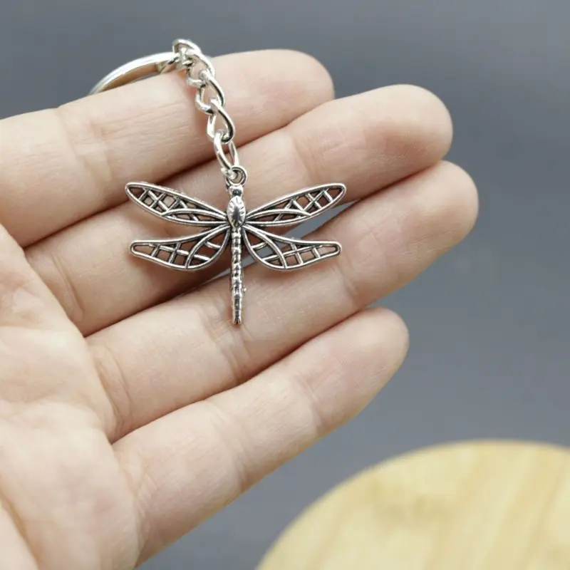 Vintage Dragonfly Butterfly Pendant Key Ring Party Favors Creative Keychain, Backpack Pendant, Bag Charms, Birthday Gifts, Party Favors, Keychain For Bags