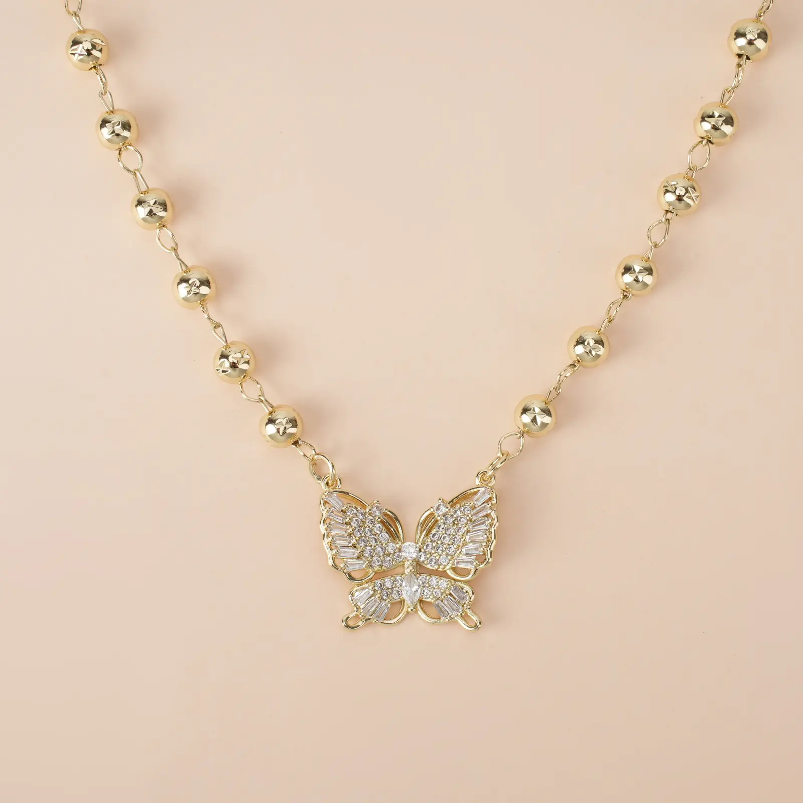 Gold Bead Butterfly