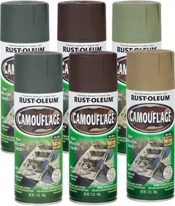 Camouflage Paint Rust-Oleum 269038 12-Ounce, 6-Pack CAMO