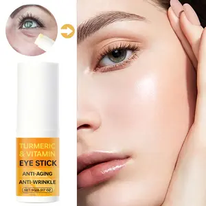 9g - Turmeric & Vitamin Eye Stick - Retinol & Vitamin C Formula - Anti-Aging & Anti-Wrinkle Treatment - Hydrating Brightening Firming Stick