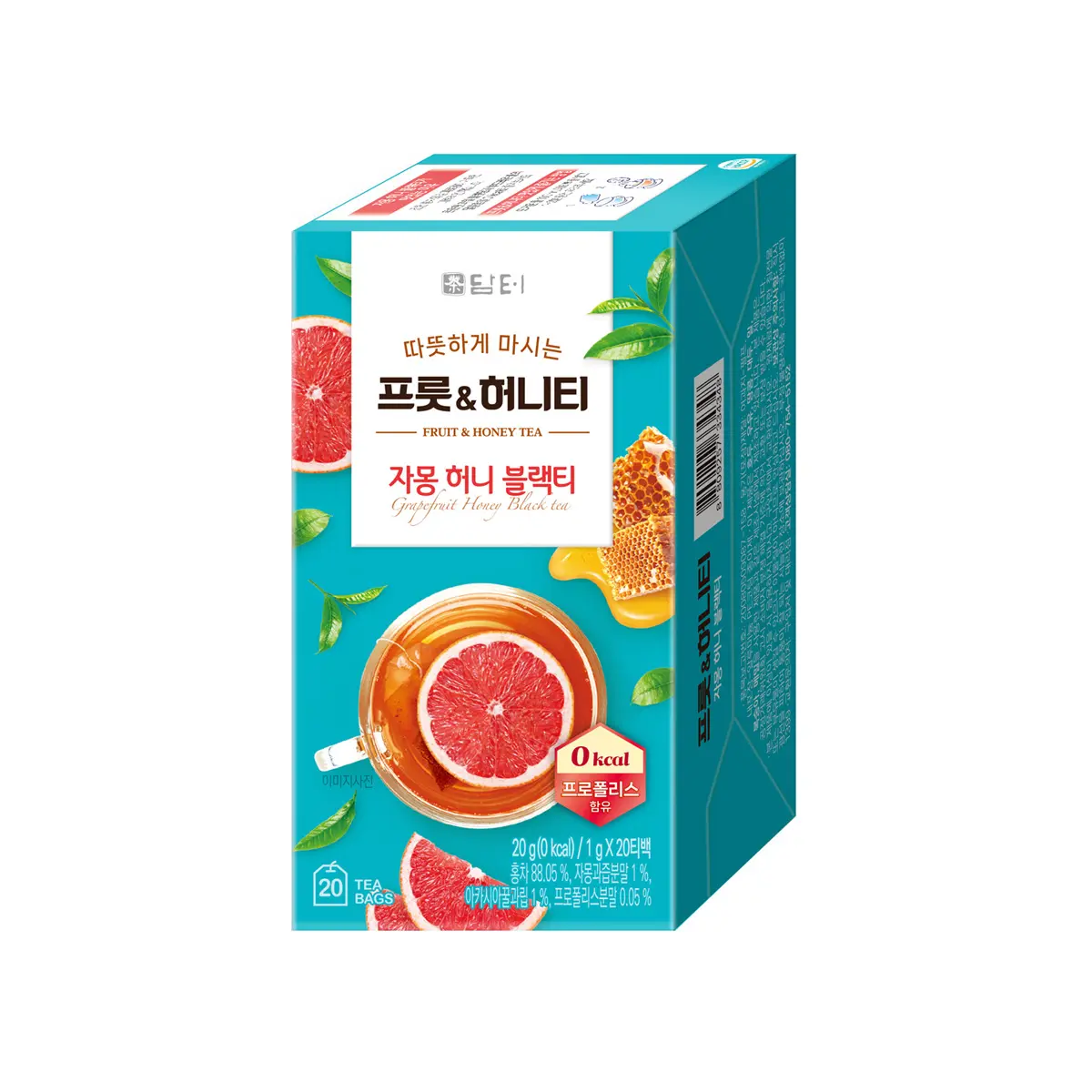 Damtuh Grapefruit Honey Black Tea 20 pcs, Tea Bags, Fruit Tea, Herbal Tea, Beverage
