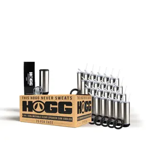 4 in 1 SUBLIMATABLE CLEAR SPEAKER CAN COOLER CASE (25 UNITS)