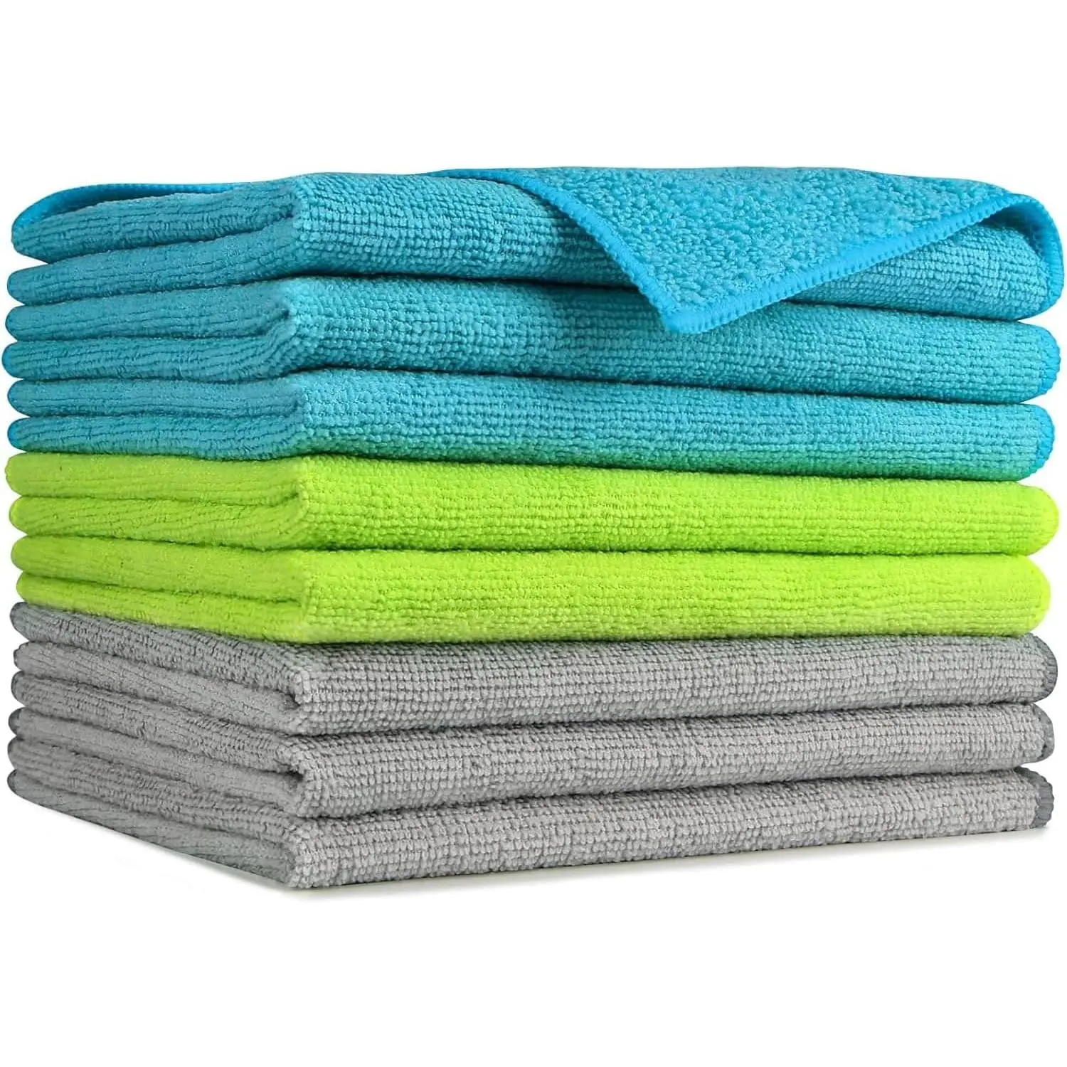 Microfiber Cleaning Cloths - Thick, Soft, Absorbent, Lint-Free, Streak-Free, Scratch-Resistant, Machine Washable, Large, Multifunctional Car Wash Towels for Automotive, Household Glass, Kitchen Surfaces, Non-Linting