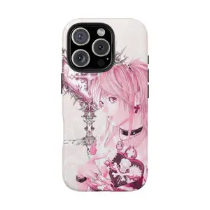 【Magnetic Design】Death Note Misa Amane Gothic Art Phone Case with Magnetic Attachment |   Fan Gift |   Anime Lover Gift |   Compatible with iPhone 17 Pro Max 16 15 14 13 12 11 |   Durable Phone Case |   Gift for Him |   Best Gift