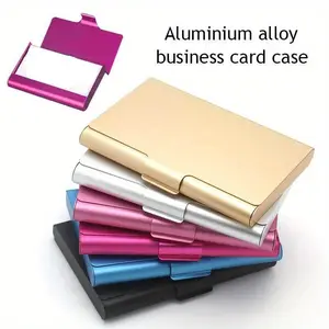 Creative Business Card Case Aluminum Alloy Card Holder Metal Box Cover Credit Men Business Card Holder Card Metal Wallet