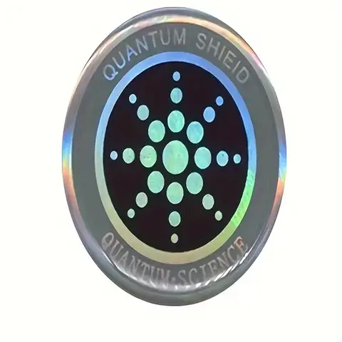 Silver Color Quantum Shield Emf Protection Stickers, 6 Pieces, for Phones, Headphones, Laptops, Microwaves, All Electronic Devices