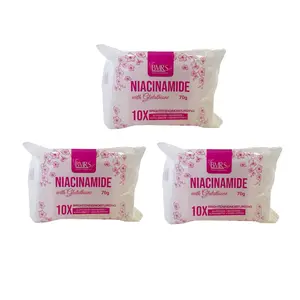 Generic BMRS Niacinamide with Glutathione Soap, 3 Bars x 70g, 2.49 Ounce (Pack of 1)