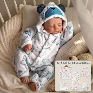 BABESIDE Reborn Baby Dolls Boy, 20 Inch Lifelike Newborn Real Life Poseable Realistic Doll for Boy Soft Vinyl and Cloth Body Baby Dolls with Clothes and Toy Gift for Kids Age 3+